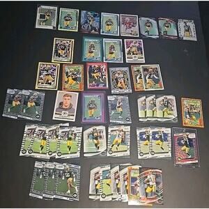 Green Bay Packers Card Lot Romeo Doubs /499 Rookie Patch Parallels RCs